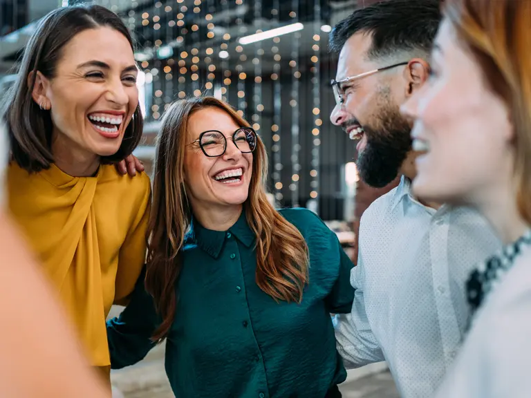 People smiling