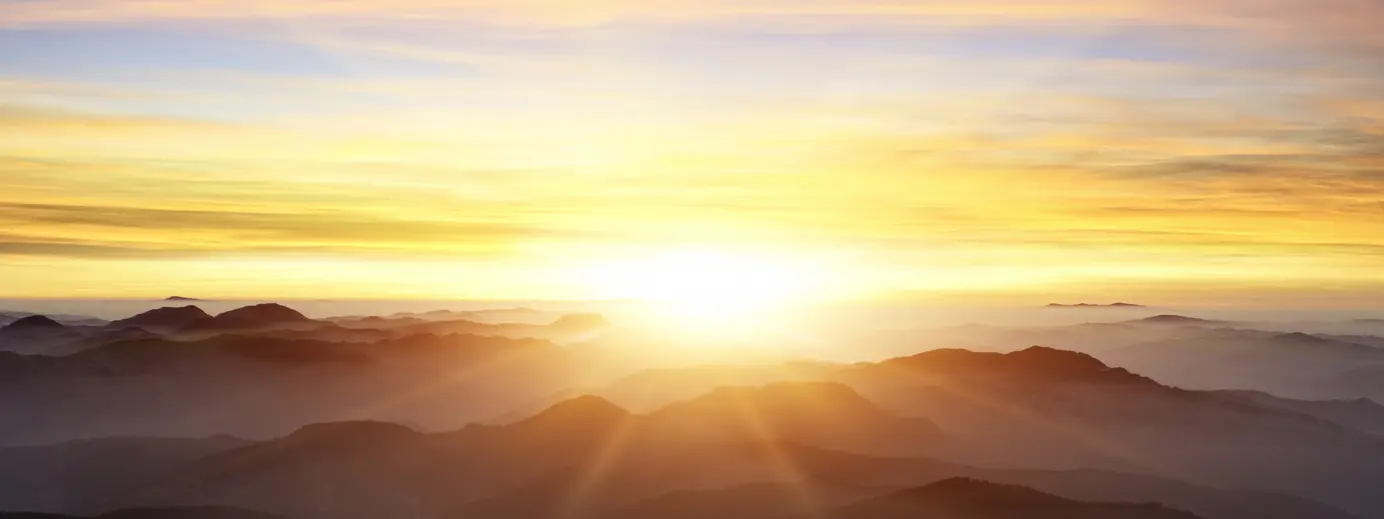 tramonto sole montagne