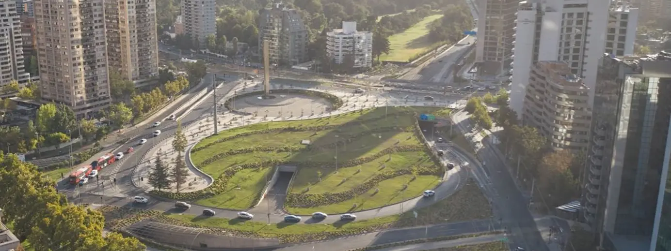 Visuale dall'alto viabilità città 