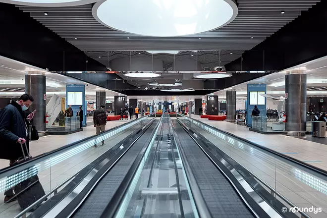 Inside Fiumicino airport by our subsidiary Aeroporti di Roma